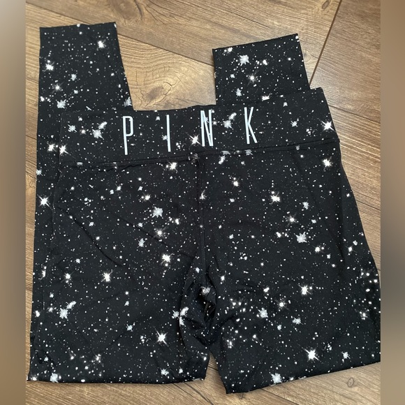 PINK Victoria's Secret Pants - Victorias Secret VS Pink Yoga Galactic Galaxy Star Leggings NWOT
